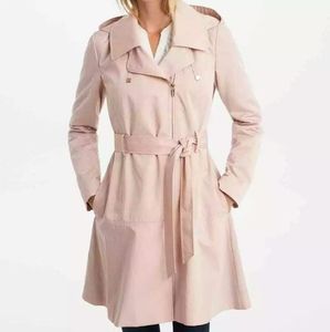 Karl Lagerfeld Paris Asymmetric Zippered Coat L